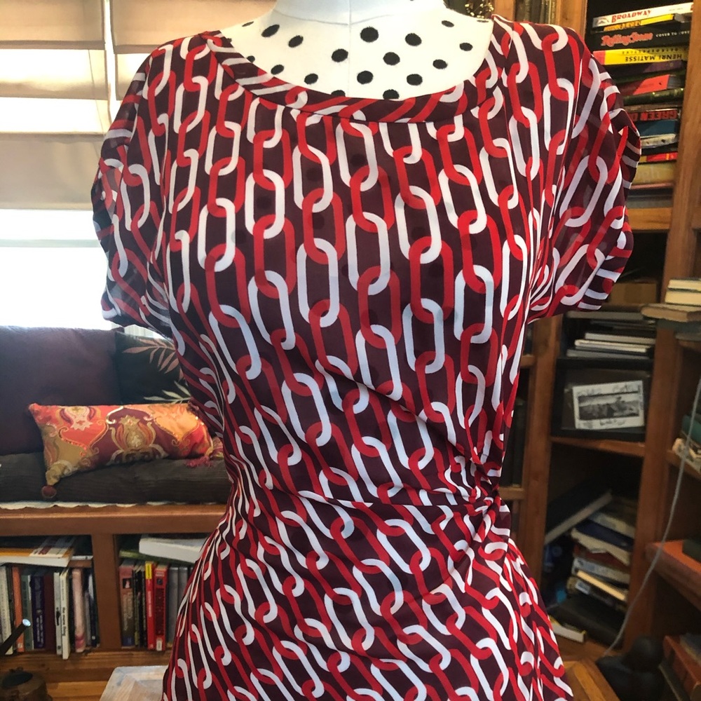 2for$15 CHIC BANANA REPUBLIC TIE WAIST BLOUSE S!